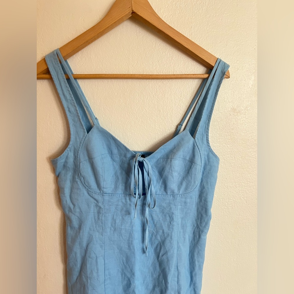 Light Blue Mini Dress Size Medium - Picture 3 of 5
